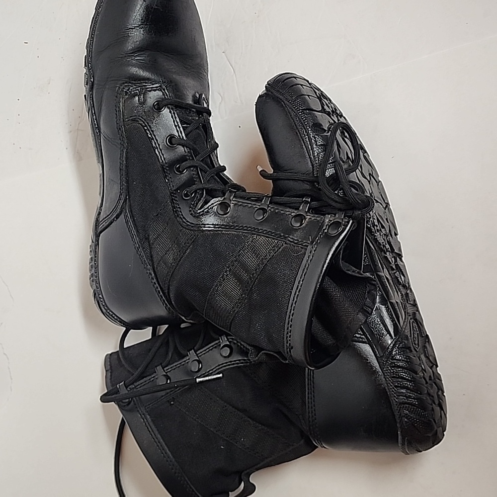 Tactical Research Belleville TR102 Leather Black Training Combat Boots Size 10W - Picture 14 of 15